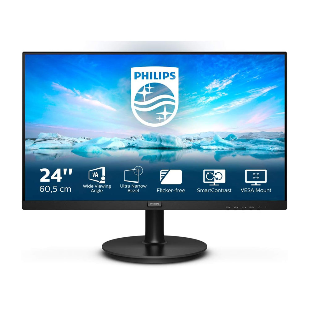 Philips 241V8L6/74 24inch FHD VA 75Hz Monitor 4ms - شاشة ألعاب